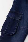 Denim Skinny Cargo Jeans (1)