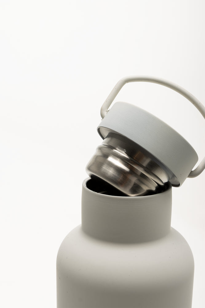 Double Walled Stainless Steel Flask Grey (1)