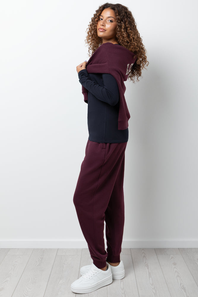 Long Sleeve Crew Neck T-Shirt Navy (1)