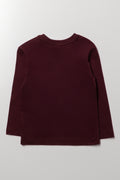 Long Sleeve T-Shirt Burgundy (3)