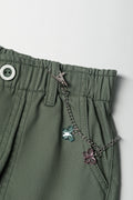 Barrel Leg Utility Pants Green (1)