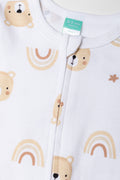 Bear Printed Sleepsuit Cream (1)