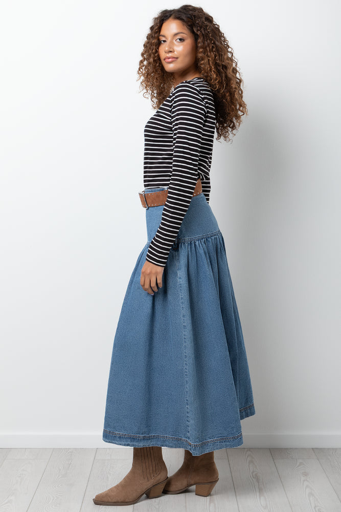 Stripe Long Sleeve T-Shirt Black and White