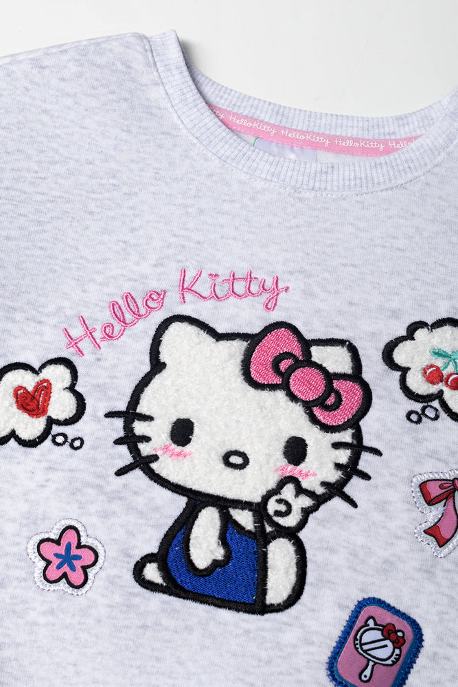 Hello Kitty Tracktop Grey Melange