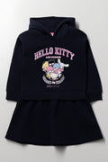Hello Kitty Hooded Dress Black