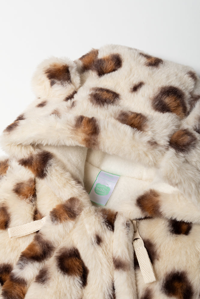 Animal Print Babygrow Natural (1)