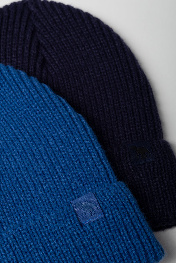 2 Pack Beanies Blue And Navy (1)