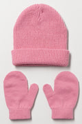 2 Piece Hat Set Pink