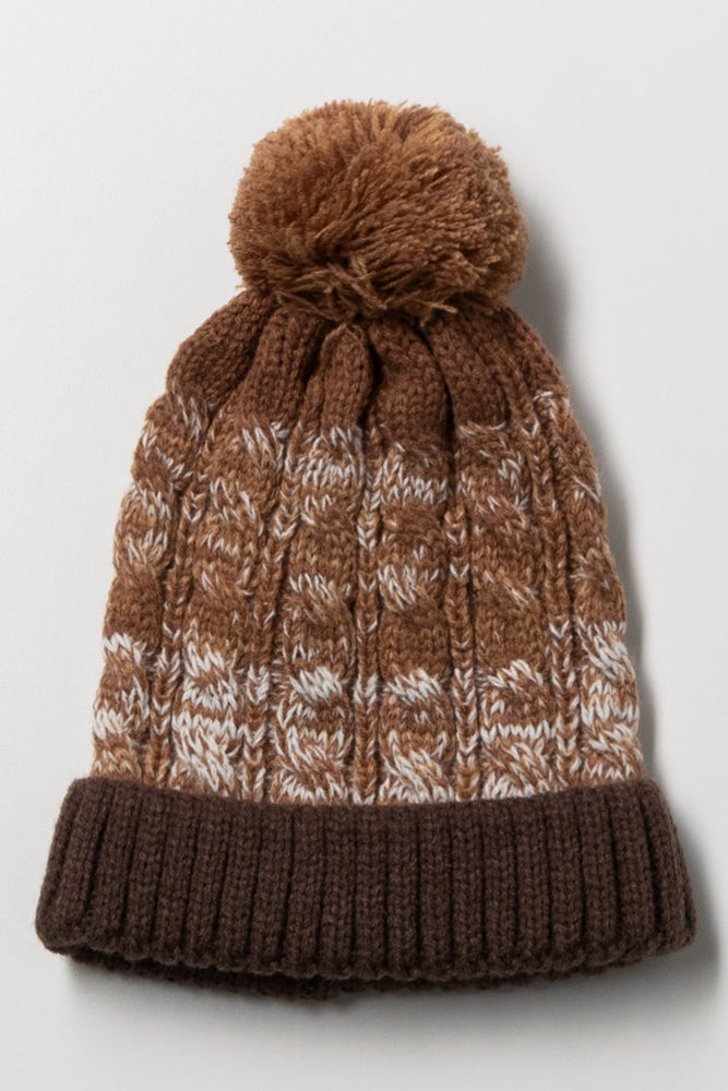 Knit Beanie Brown