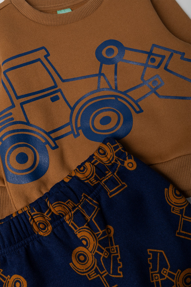 Tracksuit Brown And Blue