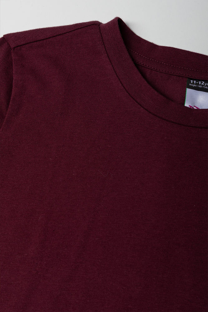 Long Sleeve T-Shirt Burgundy (1)