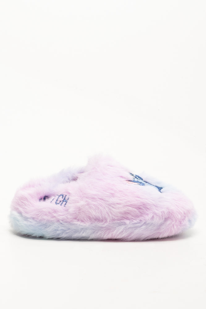 Stitch And Angel Slippers Lilac