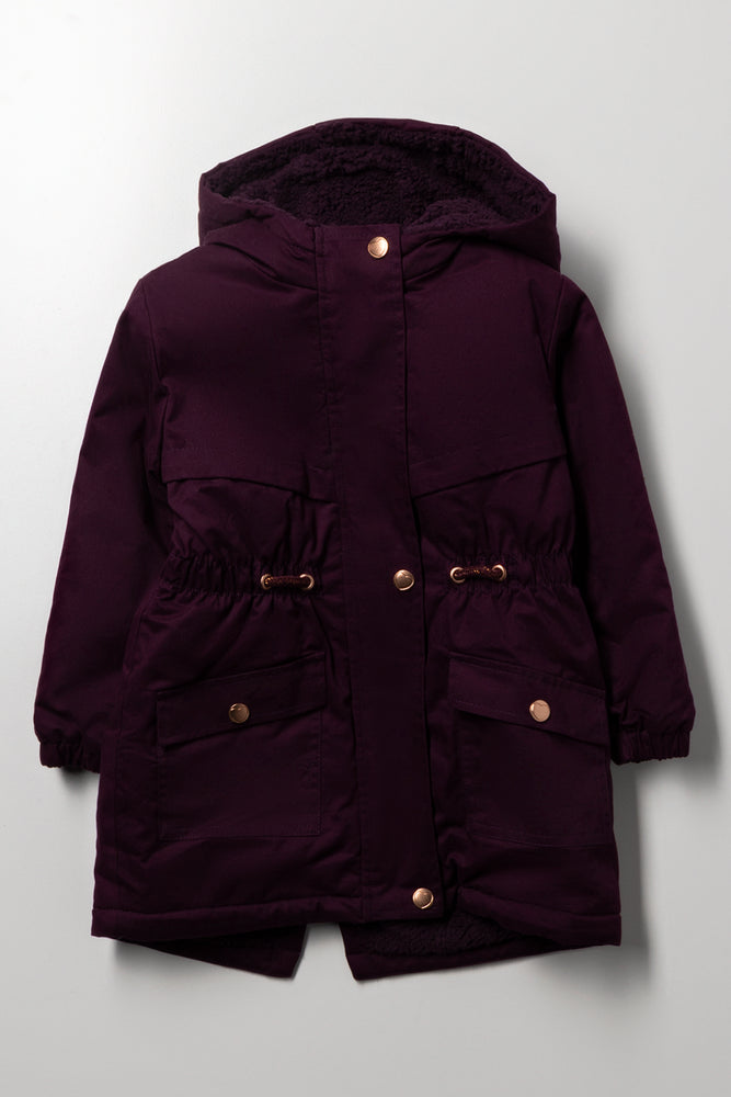 Twill Parka Burgundy