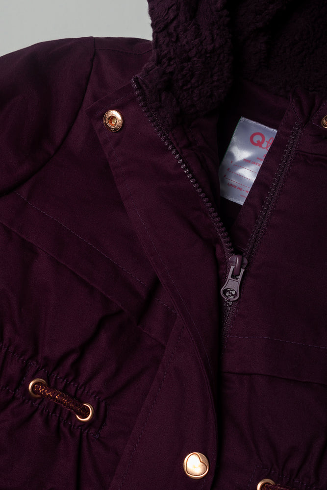 Twill Parka Burgundy (1)