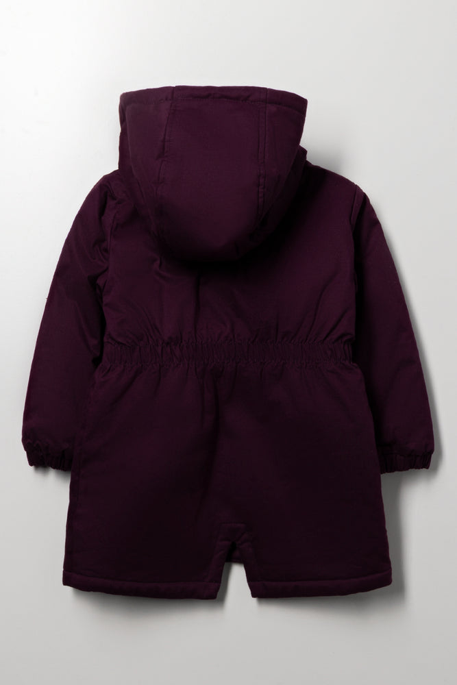 Twill Parka Burgundy (2)