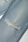 Straight Leg Denim Jeans Blue (1)