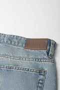 Straight Leg Denim Jeans Blue (2)