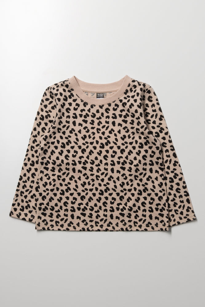 Animal Long Sleeve T-Shirt Natural