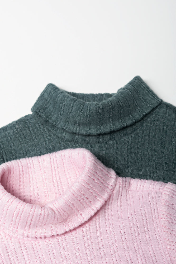 2 Pack Polonecks Pink And Green