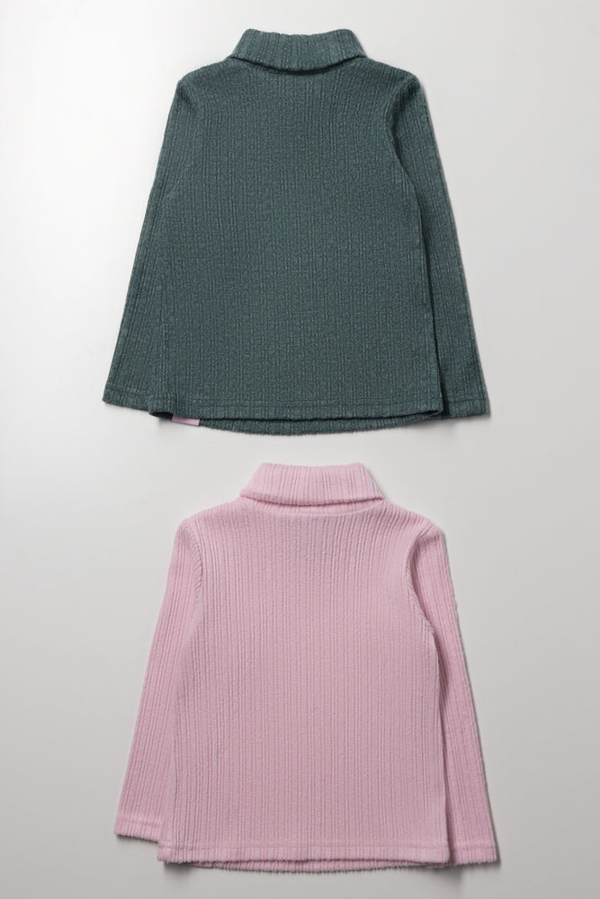 2 Pack Polonecks Pink And Green (2)