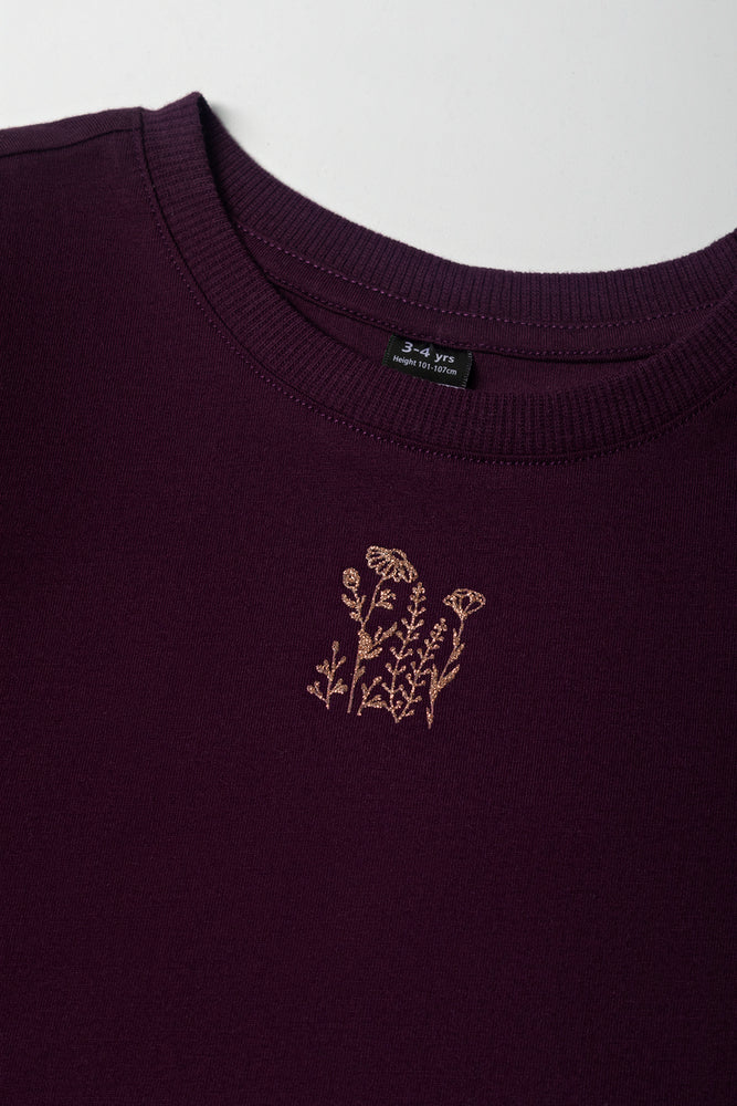 Long Sleeve T-Shirt Plum