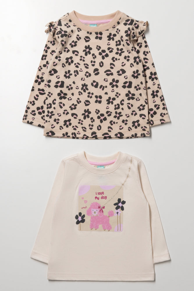 2 Pack T-Shirts Natural