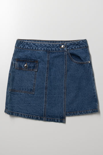 Denim Skirt Blue