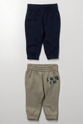 2 Pack Trackpants Green And Navy