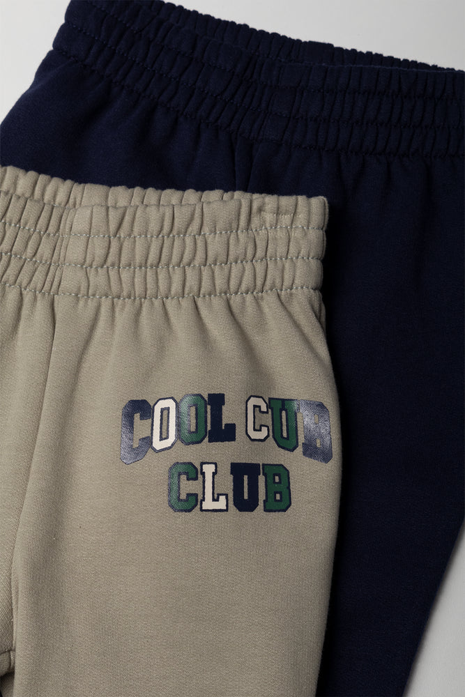 2 Pack Trackpants Green And Navy (1)