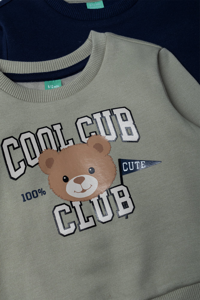 2 pack Crewneck Tops Navy & Fatigue (1)