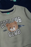 2 pack Crewneck Tops Navy & Fatigue (1)