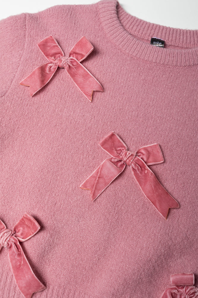 Bow Jumper Pink (1)