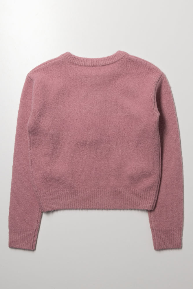 Bow Jumper Pink (2)