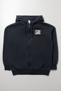 Oversized Zip Through Hoodie Dark Grey