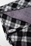 Check Pleated Skorts Black (1)