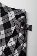 Check Pleated Skorts Black (2)