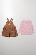 Corduroy Pinni Set Brown (2)
