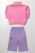 Wide Leg Tracksuit Pink And Lilac (2)