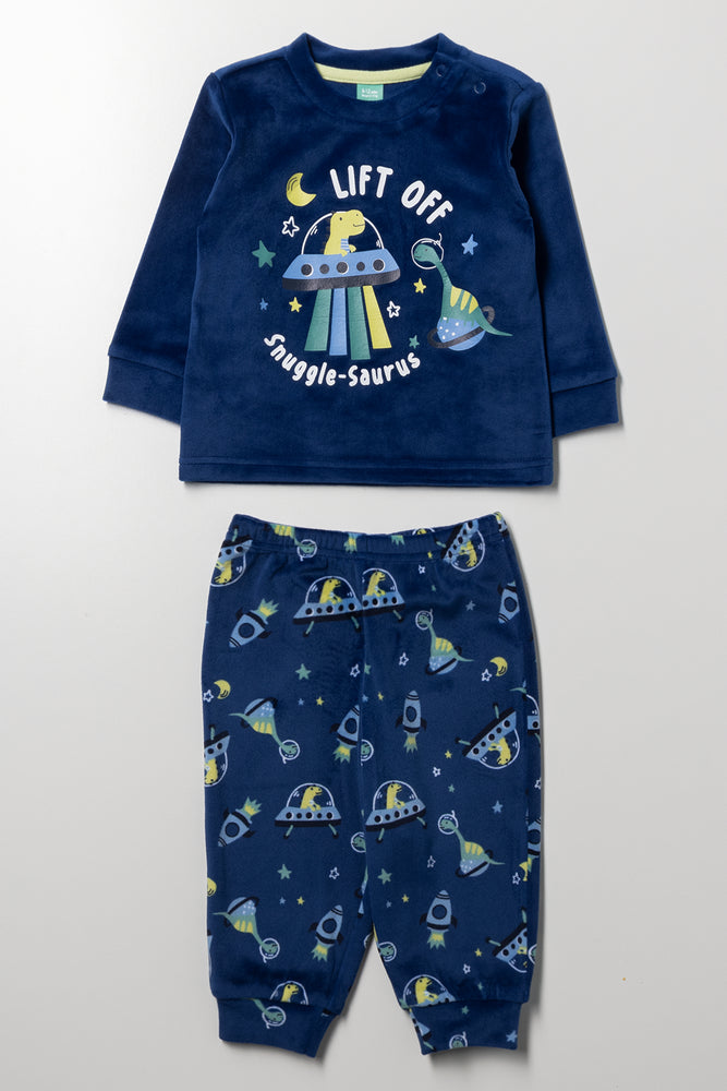 Dino Pyjama Set Blue