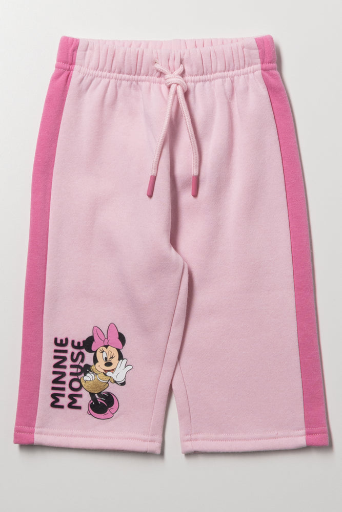 Minnie Mouse Wide Leg Trackpants Pink