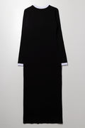 Bodycon Dress With Side Tape Black (2)
