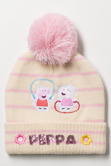 Peppa Pig Beanie White