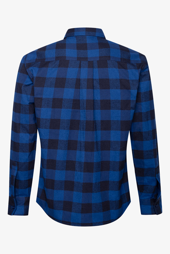 Check Flannel Shirt Blue (1)