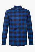 Check Flannel Shirt Blue