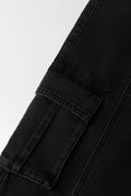 Cargo Baggy Wide Leg Denim Jeans Dark Grey (1)