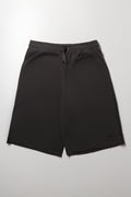 Longer Length Knit Shorts Dark Grey (1)