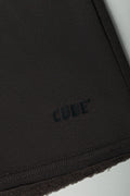 Longer Length Knit Shorts Dark Grey (2)