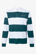 Stripe Rugby Golfer Green And White