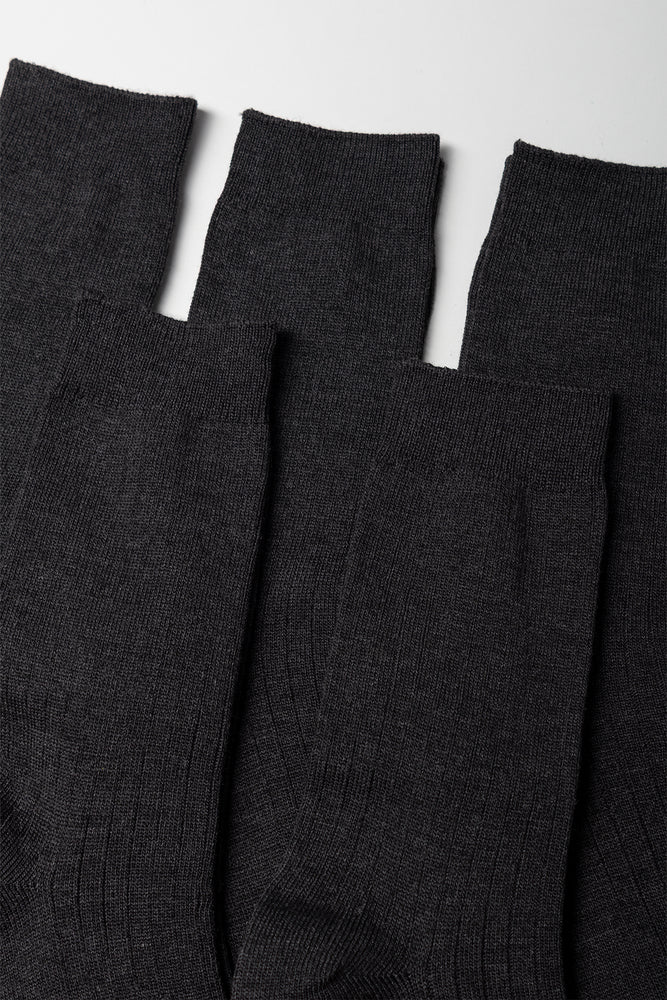 5 Pack Grey Anklets Socks (1)