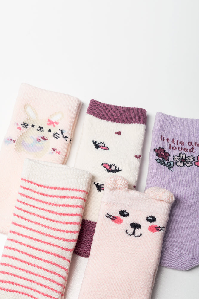 5 Pack Socks Multicolours (1)